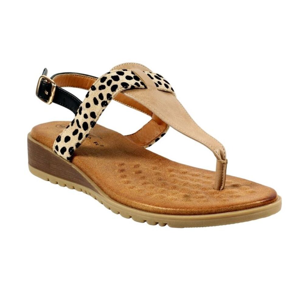 Lunar Womens/Ladies Gina Sandals / Beige